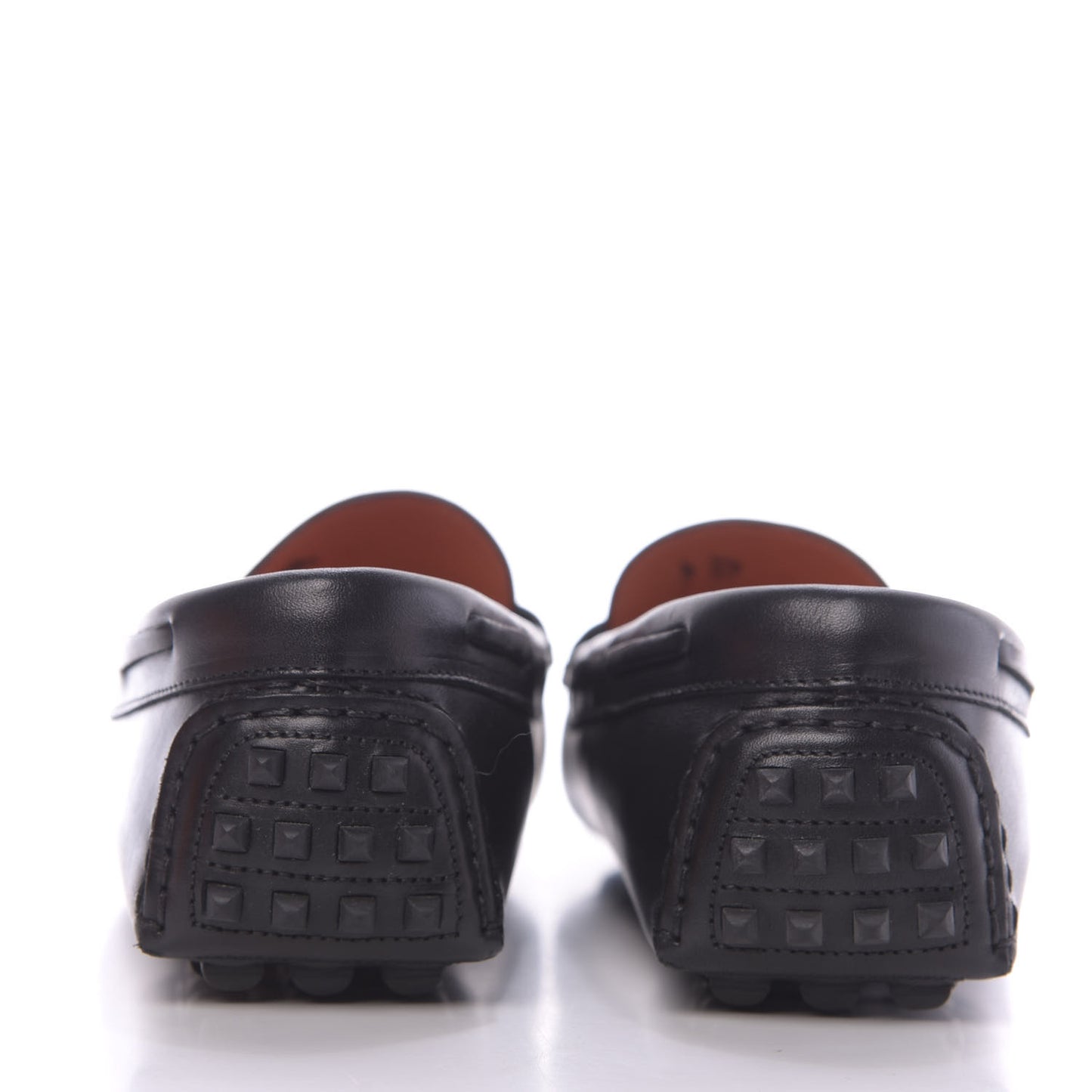 Calfskin Irving Driving Moccasin Loafers 37 Black