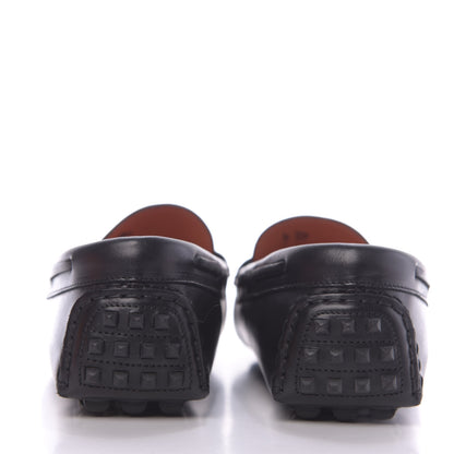 Hermes Calfskin Irving Driving Moccasin Loafers 37 Black 8 of 12