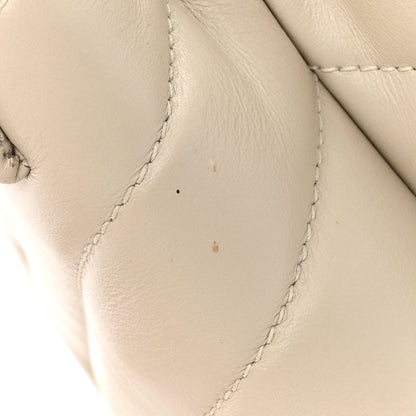 Saint Laurent Calfskin Y Quilted Monogram Small Loulou Chain Satchel Crema Soft 11 of 18