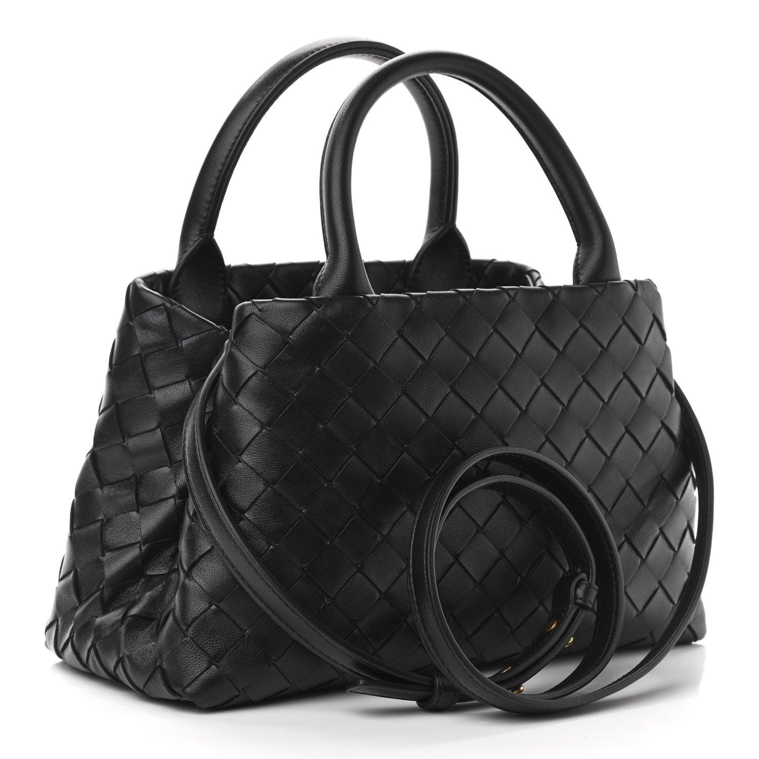 Bottega Veneta Nappa Intrecciato Small Tote Black 3 of 10