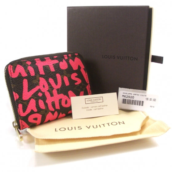 Louis Vuitton Monogram Graffiti Zippy Coin Purse Fuchsia 2 of 6
