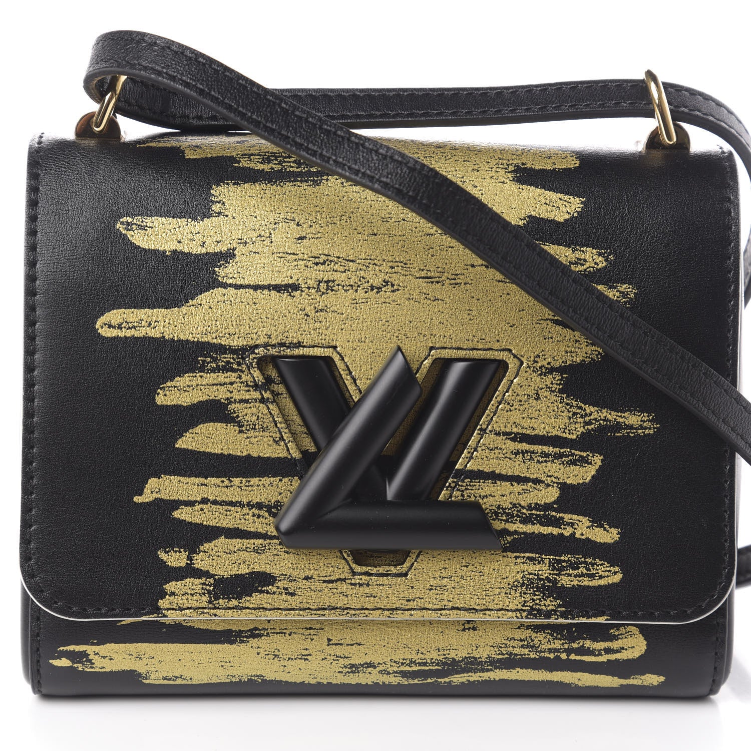 Louis Vuitton Calfskin Twist Shoulder Bag PM Light Gold 7 of 9