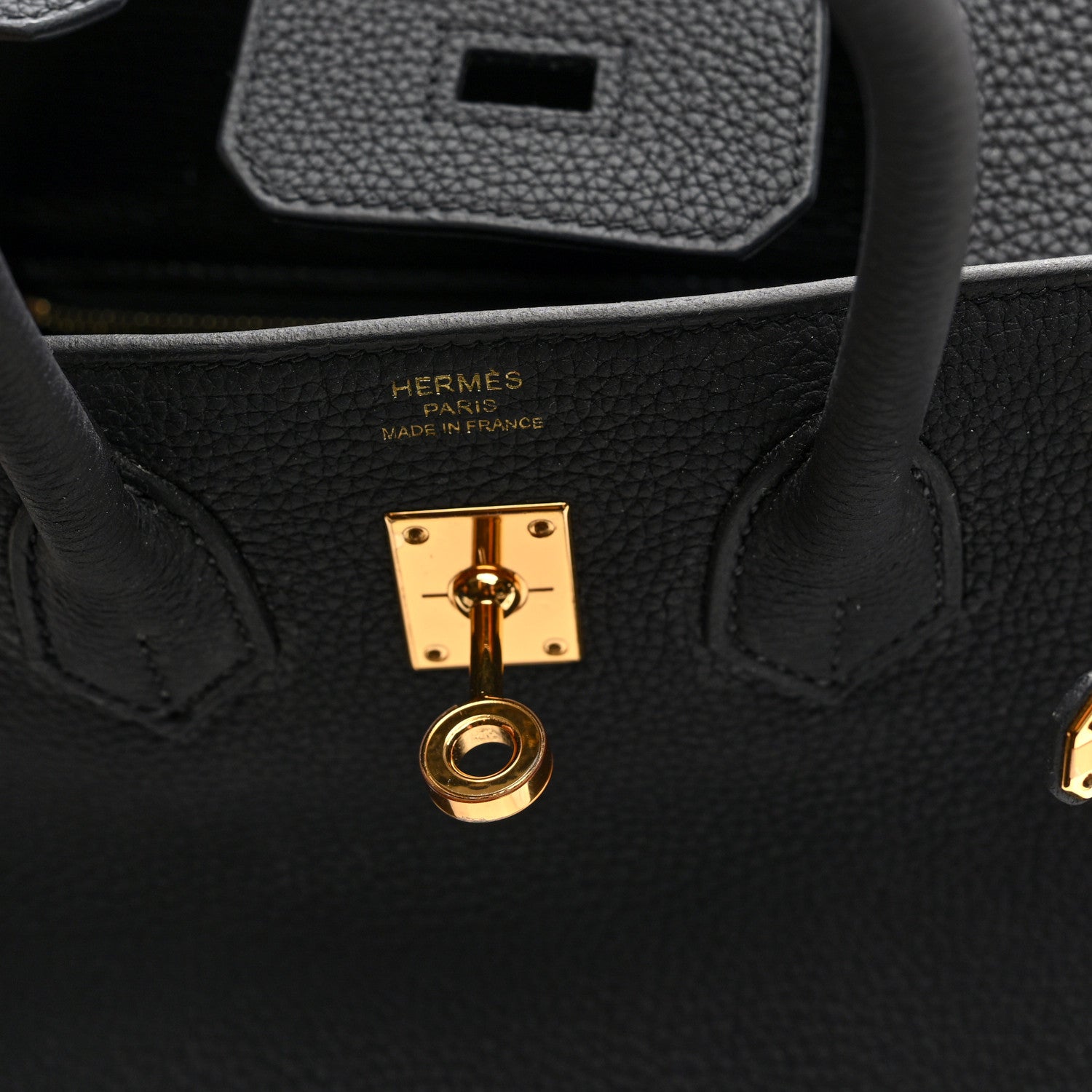 Hermes Togo Birkin 25 Black 6 of 11