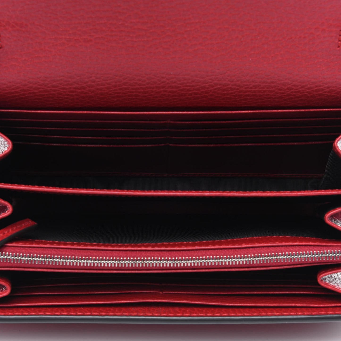 Calfskin Mini Dionysus Chain Wallet Hibiscus Red