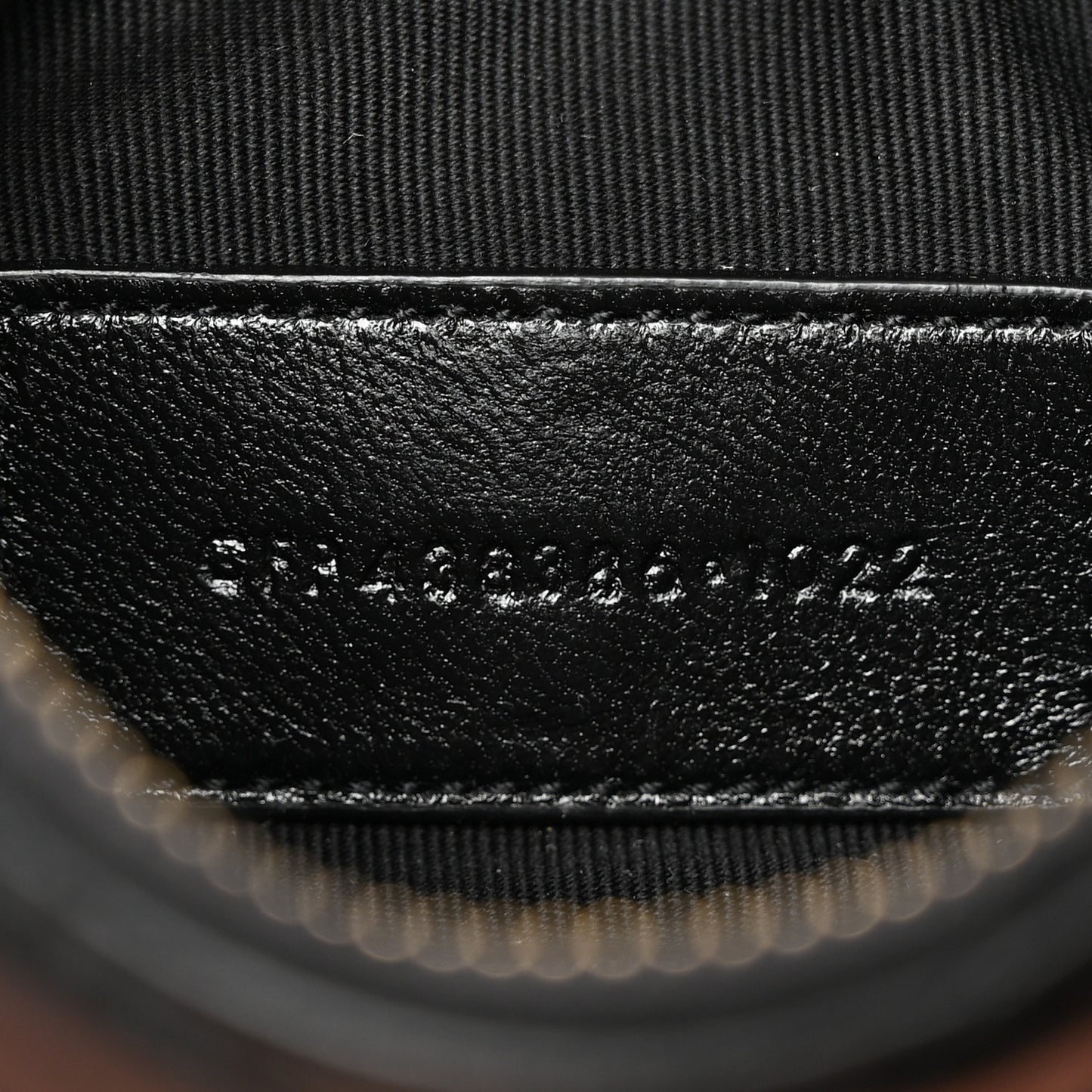 Calfskin Matelasse Monogram Key Pouch Black