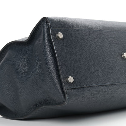 Fendi Cuoio Romano Selleria Monster Eyes Large Mens Peekaboo Iconic Essential Satchel Blue 9 of 13