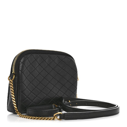 Saint Laurent Lambskin Quilted Gaby Zipped Pouch Black 3 of 13