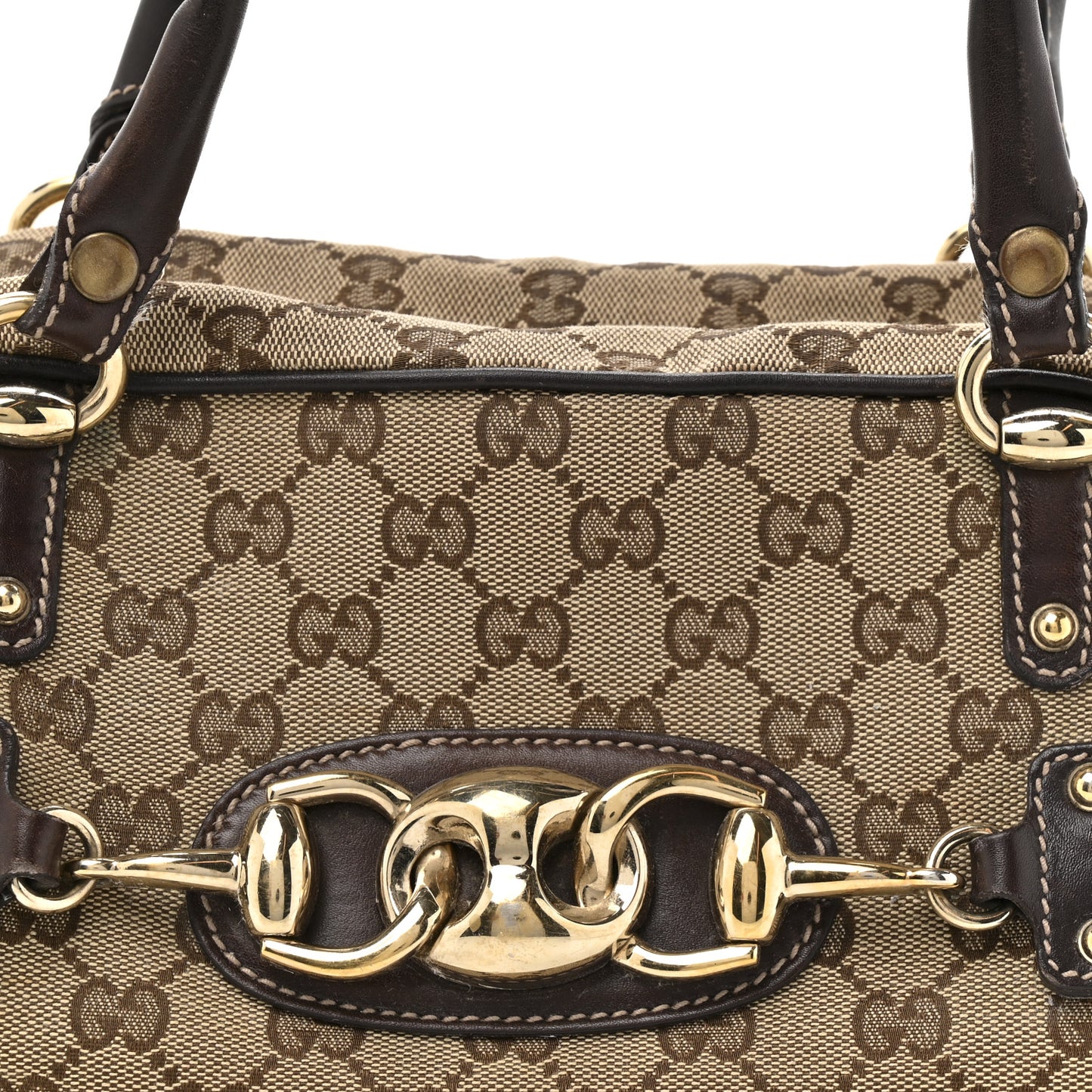Monogram Medium Wave Boston Dark Brown
