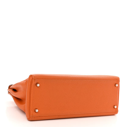 Hermes Togo Kelly Retourne 35 Orange 4 of 18