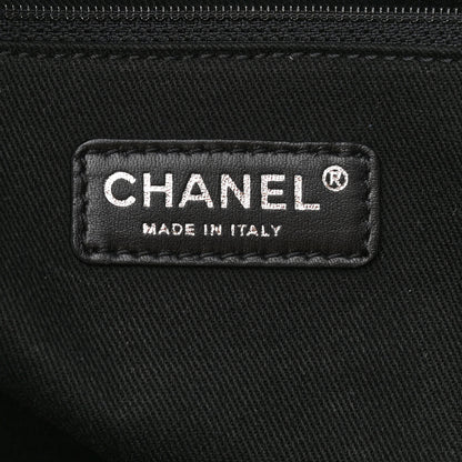 Chanel Coated Canvas Large CC Yacht Tote Black White 5 of 12