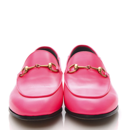 Gucci Apollo Fluo Calfskin Malaga Kid Womens Brixton Horsebit Loafers 38 Fuxia Fluo 2 of 8