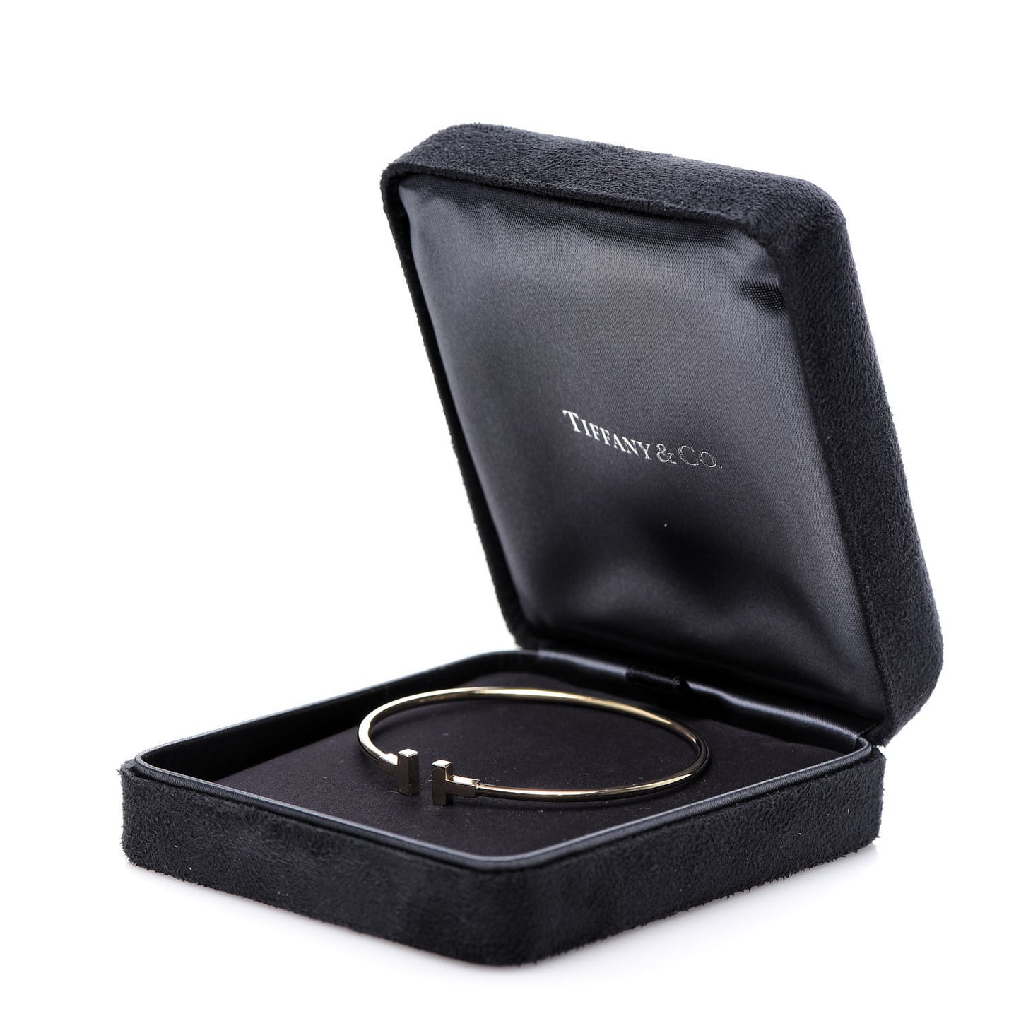 18K Yellow Gold Narrow T Wire Bracelet