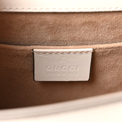 Gucci Calfskin Mini Sylvie Top Handle Bag White 6 of 10