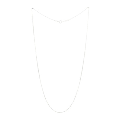 Tiffany Sterling Silver 1.2mm Bead Chain Necklace 18" 3 of 6