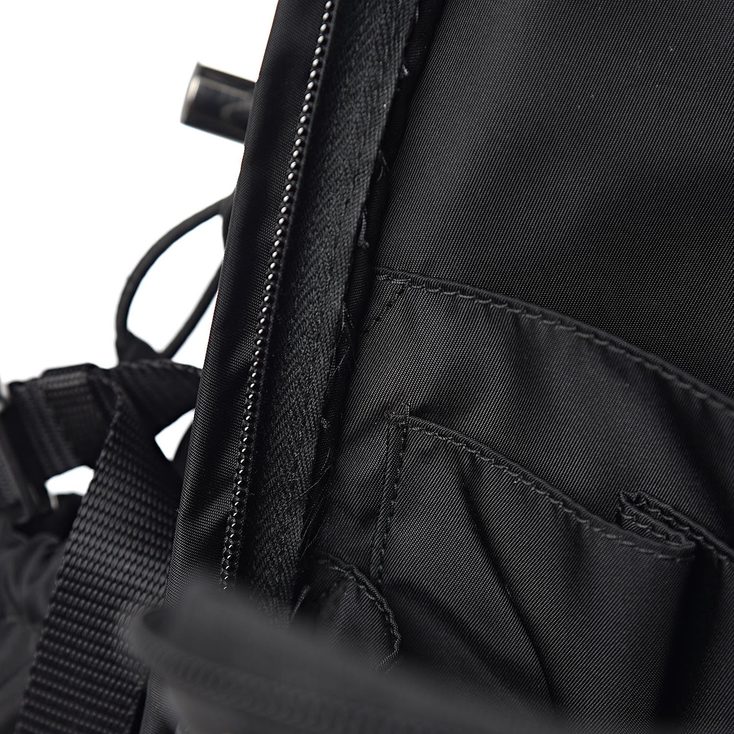 Prada Tessuto Nylon Montagna Double Buckle Backpack Black 9 of 15