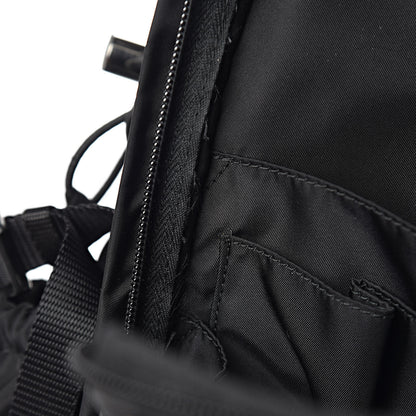 Prada Tessuto Nylon Montagna Double Buckle Backpack Black 9 of 15