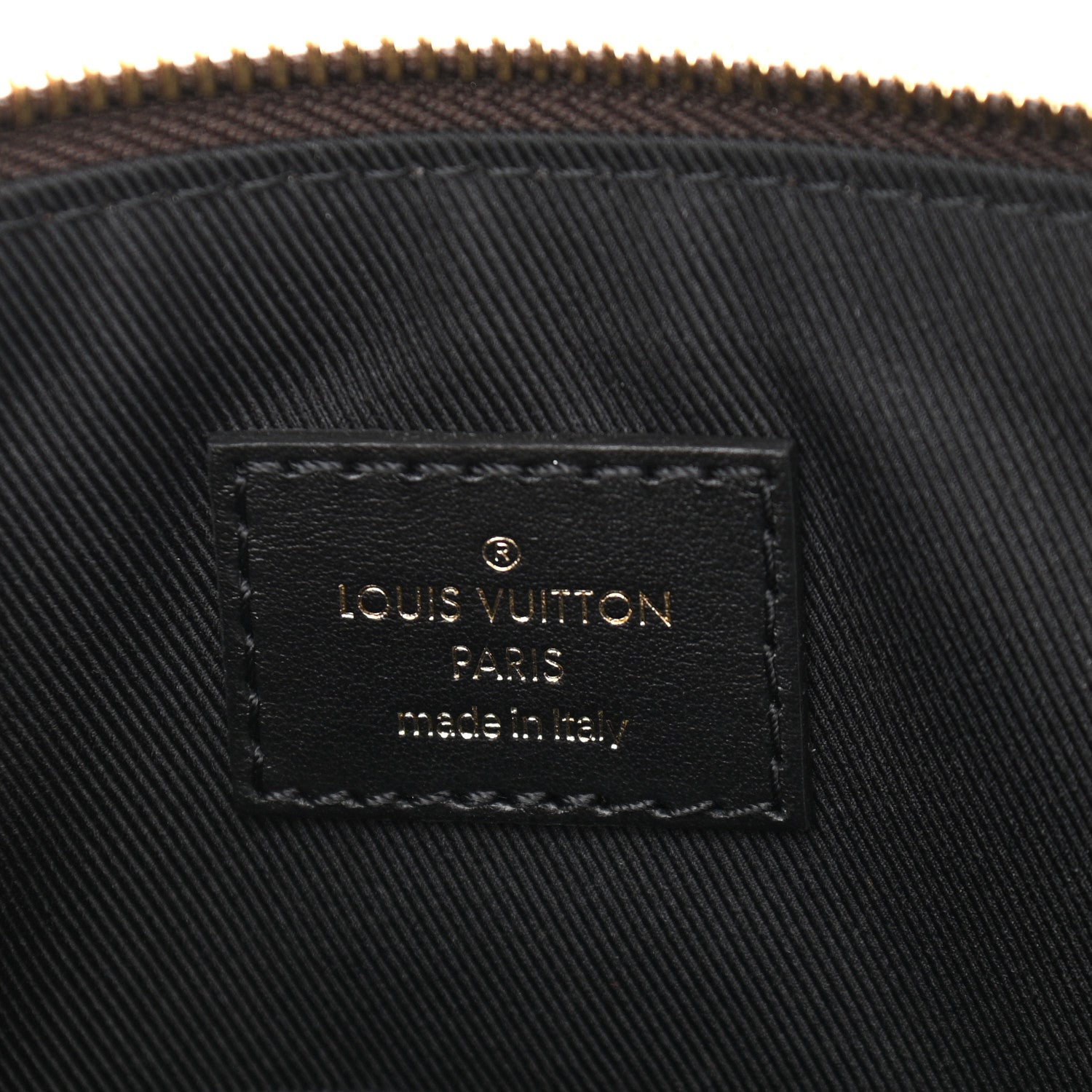 Louis Vuitton Damier Ebene Odeon Tote MM Black 6 of 9