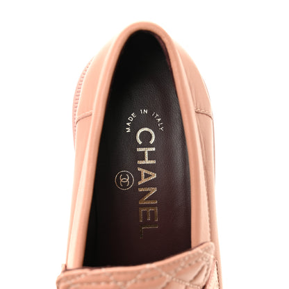 Chanel Lambskin Quilted CC Turnlock Loafers 35.5 Dark Pink 7 of 12