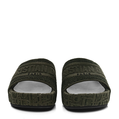 Christian Dior Oblique Denim D-Way Platform Sandal 37 Kaki 2 of 6