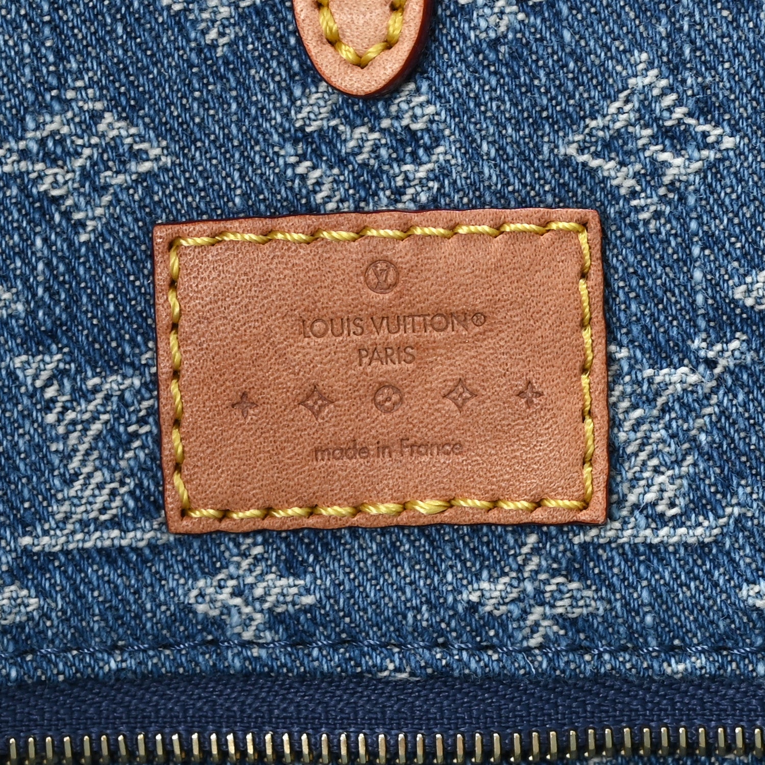 Louis Vuitton Monogram Denim Onthego MM Blue 6 of 10