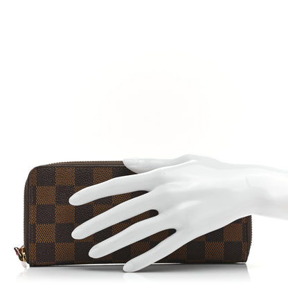 Louis Vuitton Damier Ebene Clemence Wallet Cherry 2 of 8