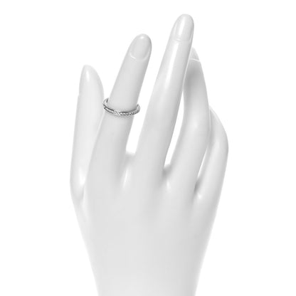 Tiffany Platinum Diamond .20ctw Half Circle Wedding Band Ring 49 5 2 of 4