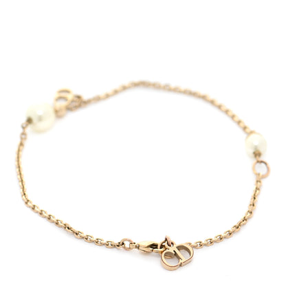 Christian Dior Pearl CD Bracelet Gold 3 of 14