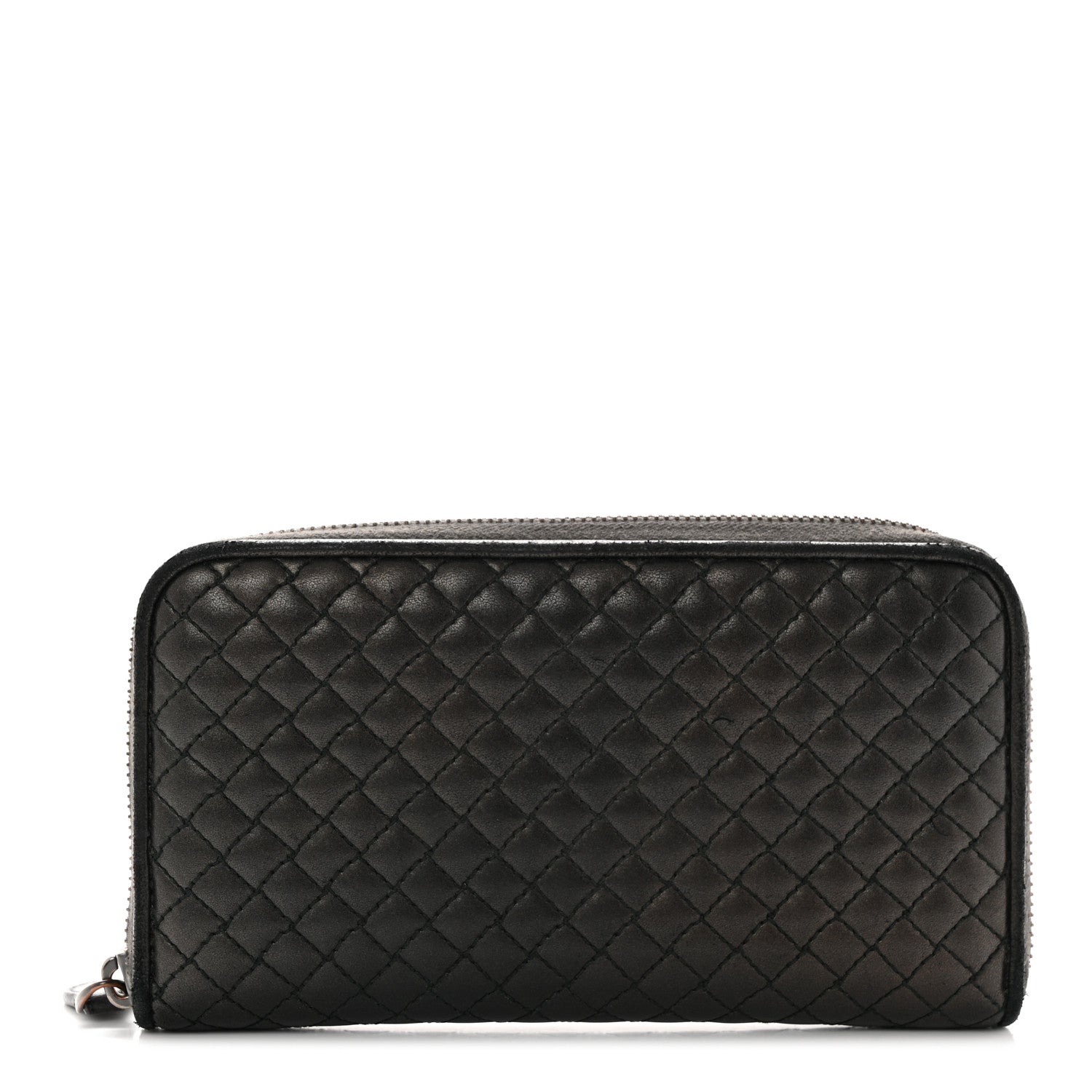 Bottega Veneta Nappa Bubble Quilted Zip Around Wallet Black 1 of 12