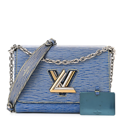 Louis Vuitton Epi Twist Shoulder Bag MM Denim Light 1 of 9
