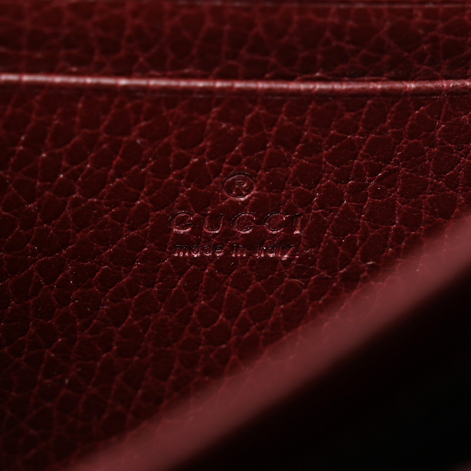 Gucci Dollar Calfskin Crystal Mini Dionysus Chain Wallet Vintage Bordeaux 6 of 10