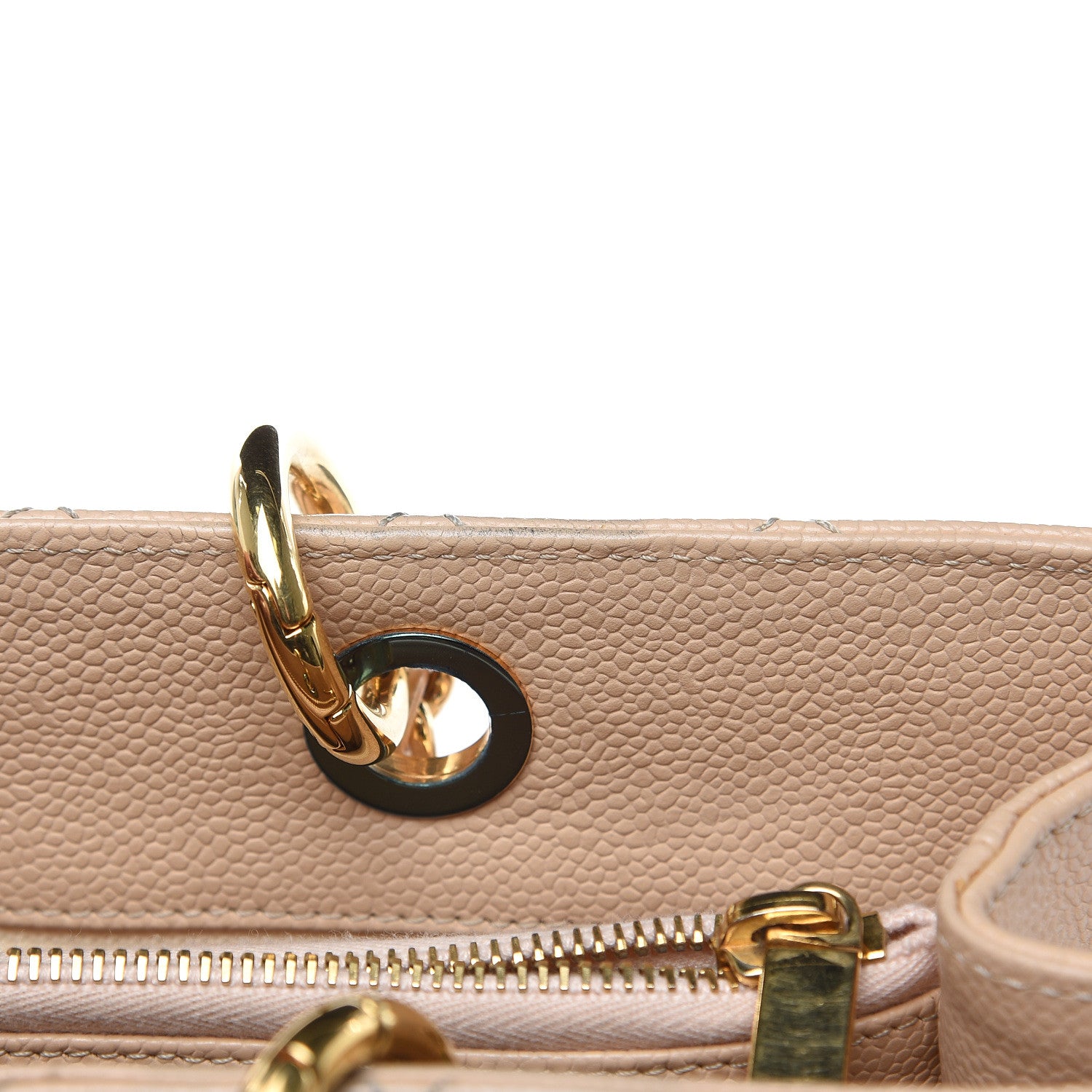 Chanel Caviar Quilted Grand Shopping Tote GST Beige Clair 15 of 16