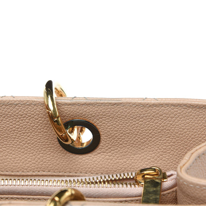 Chanel Caviar Quilted Grand Shopping Tote GST Beige Clair 15 of 16