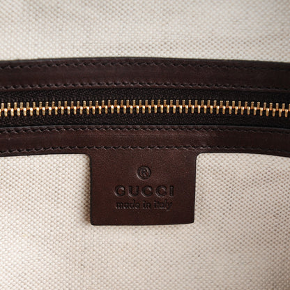 Gucci Monogram Vintage Web Medium Boston Dark Brown 6 of 7