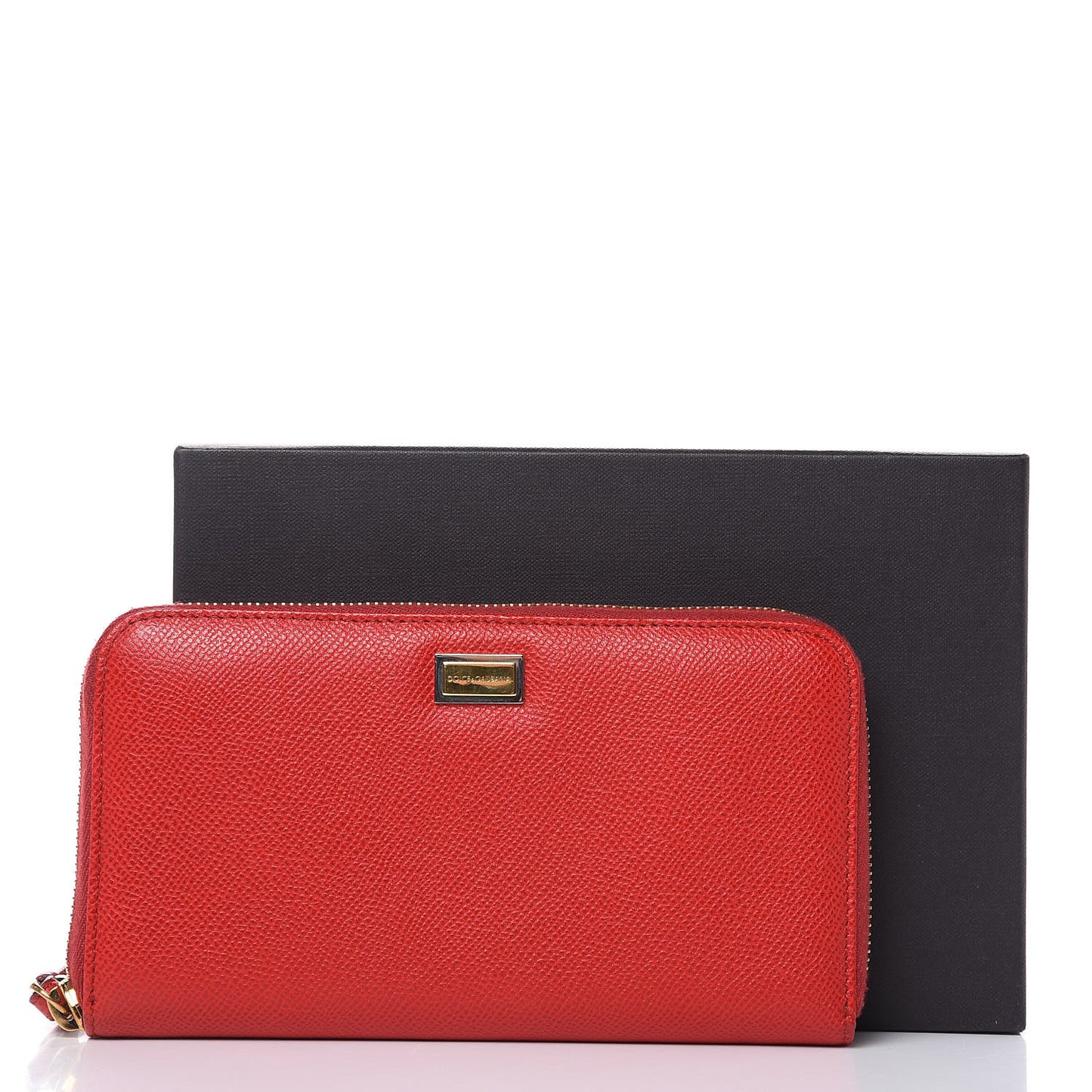 Dauphine Zip Around Wristlet Wallet Red