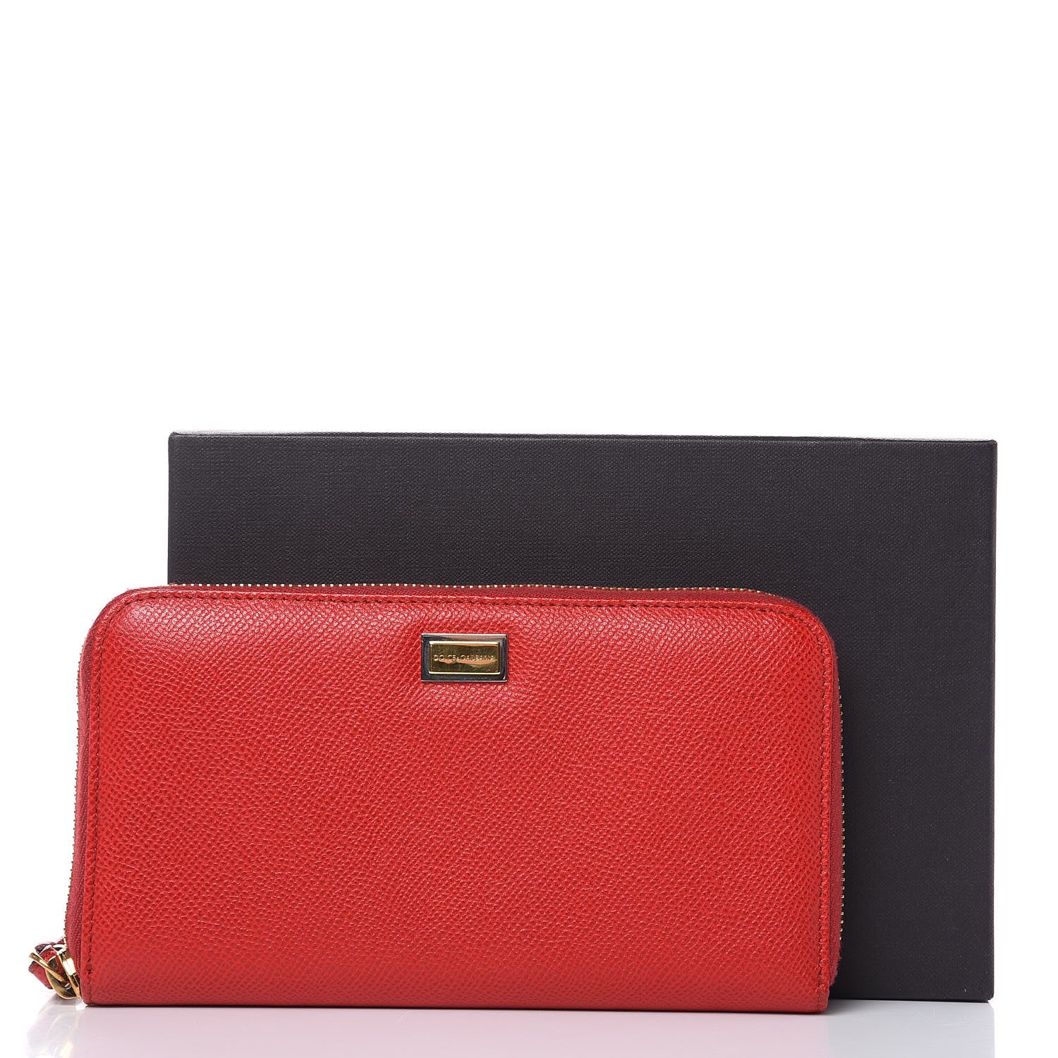 Dolce & Gabbana Dauphine Zip Around Wristlet Wallet Red 12 of 12