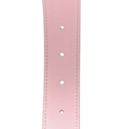 Hermes Swift Epsom Reversible 32mm Belt Strap 85 85 34 Rosa Sakura Bleu Obscur 4 of 5