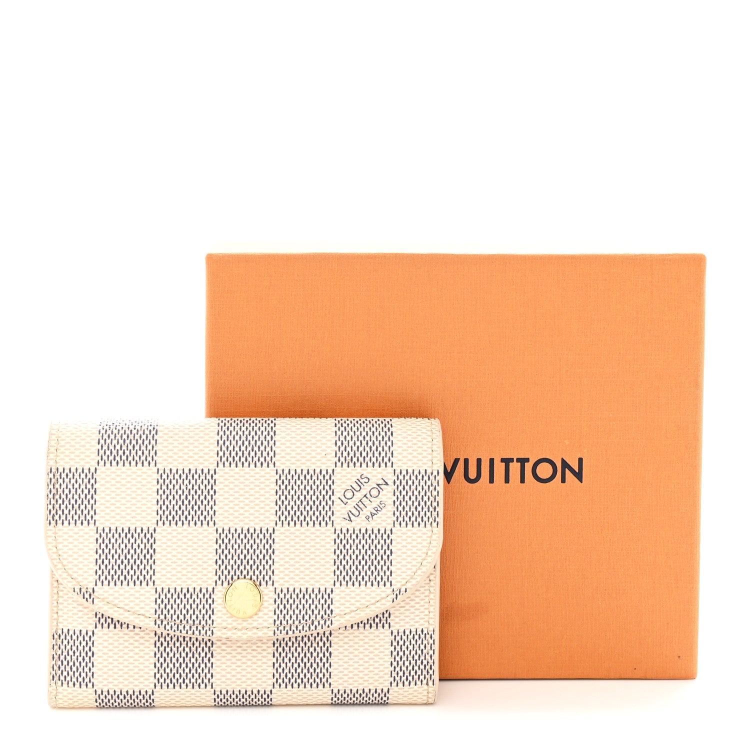 Louis Vuitton Damier Azur Rosalie Coin Purse Rose Ballerine 7 of 7