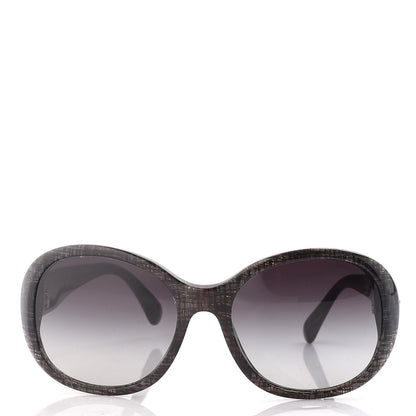 Chanel CC Tweed Turnlock Sunglasses 5235-Q Black 2 of 8