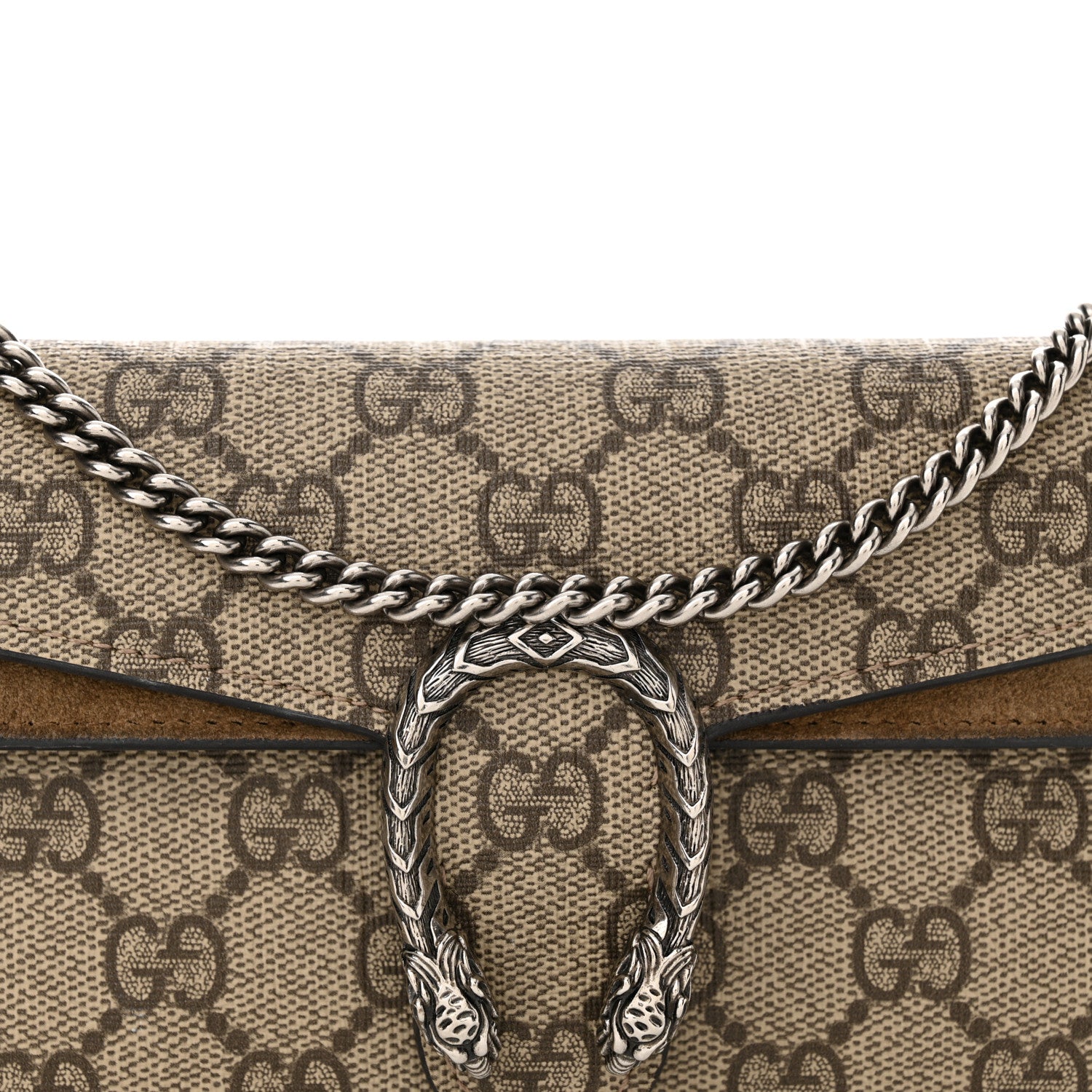 Gucci GG Supreme Monogram Super Mini Dionysus Shoulder Bag Taupe 8 of 13