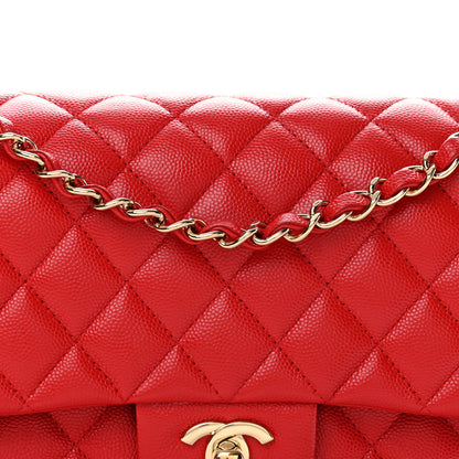 Chanel Caviar Quilted Medium Double Flap Red 8 of 13