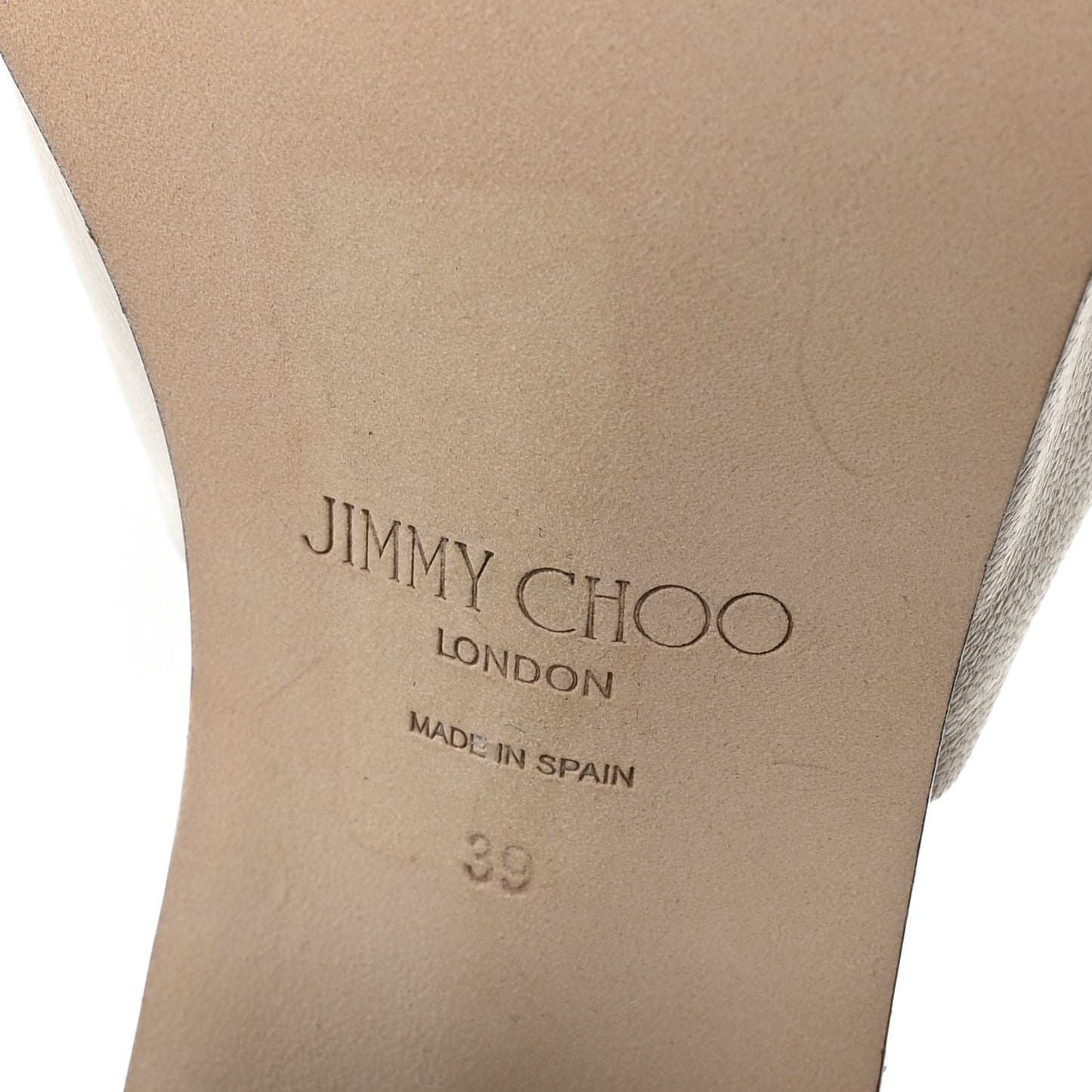 Calfskin Jasie 85 Sandals 39 Latte