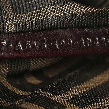 Fendi Fabric Jacquard FF 1974 Mini Baguette Tobacco Moro Black 7 of 10