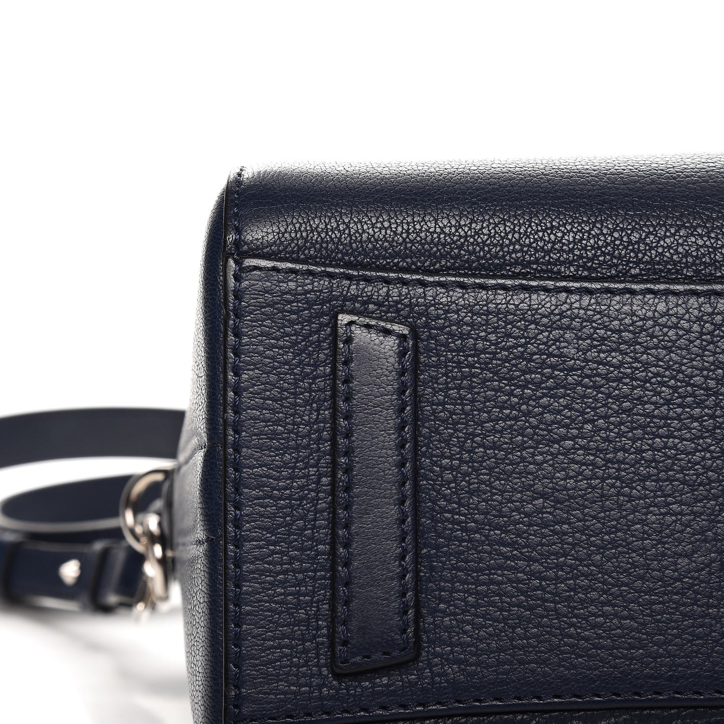Sugar Goatskin Mini Antigona Navy