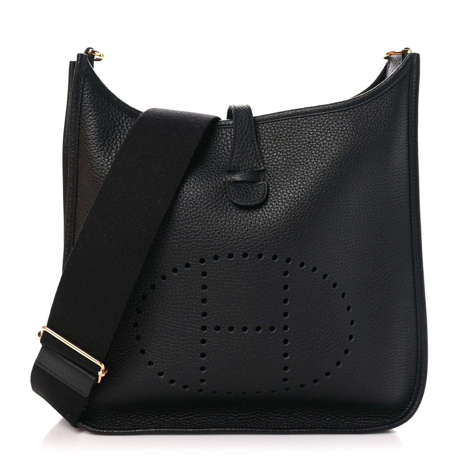 Hermes Taurillon Clemence EVELYNE III PM Black 1 of 11
