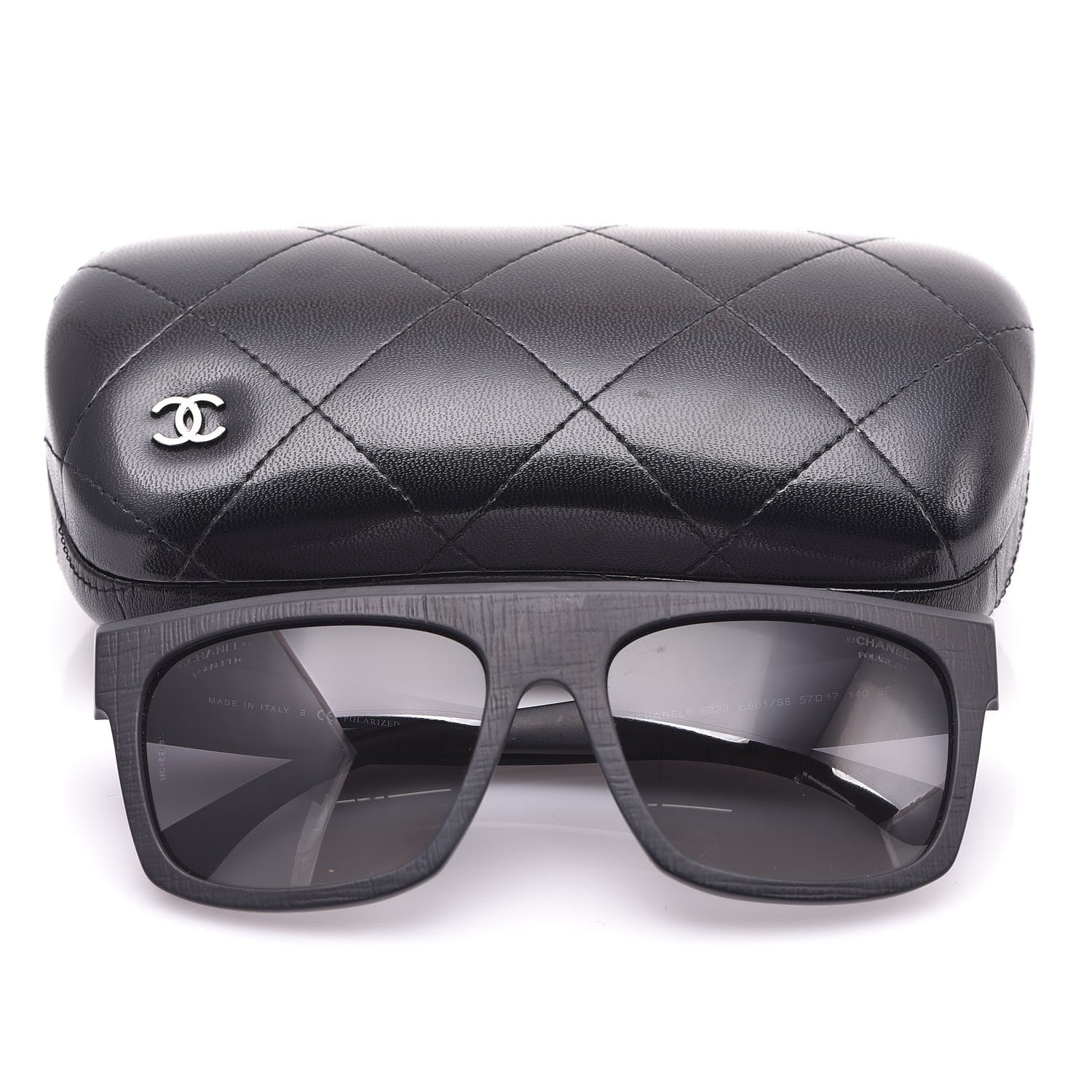 Chanel Polarized CC Sunglasses 5333 Matte Black 8 of 8