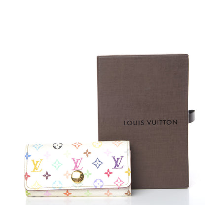Louis Vuitton Monogram Multicolor Multicles 4 Key Holder White Litchi 12 of 12