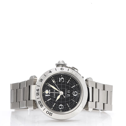 Cartier Stainless Steel 35mm Pasha C Big Date Automatic Watch Black 3 of 8