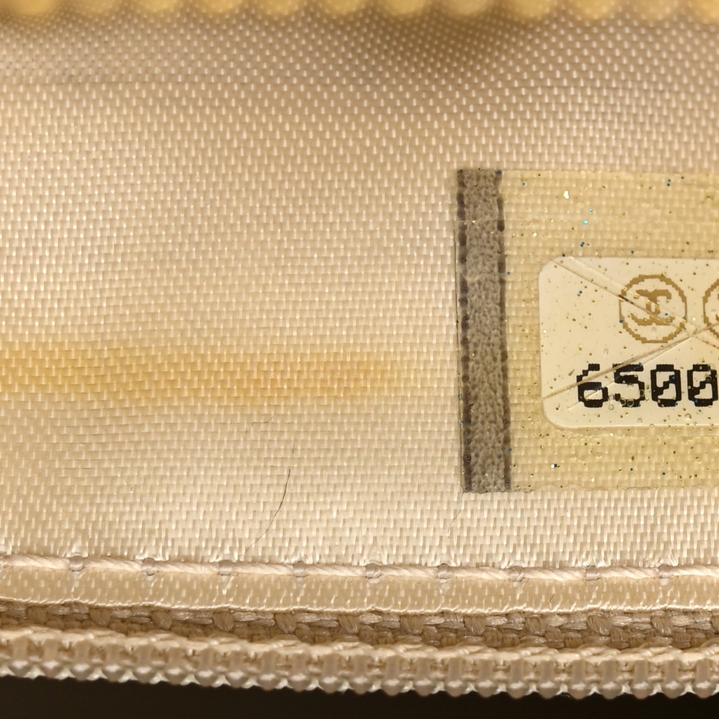 Lambskin Quilted CC Shoulder Bag Beige