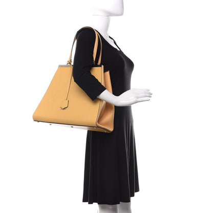 Fendi Vitello Elite Flamingo Large 3Jours Tote Giallo Alchemy 2 of 10