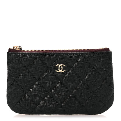 Chanel Caviar Quilted Small Cosmetic Case Black 1 of 8